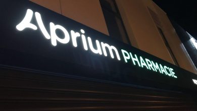 Enseigne lumineuse pour Aprium Pharmacie